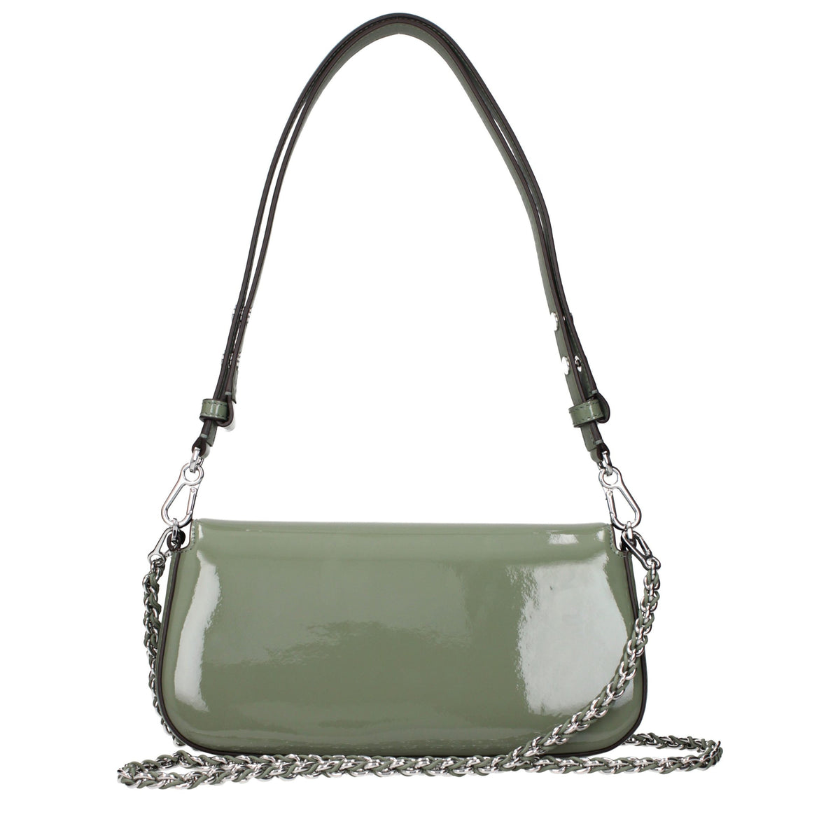 Tory Burch Green Leather Shoulder Women's Bag