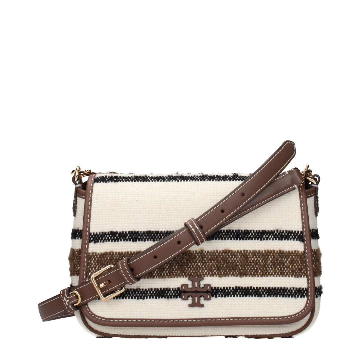 Tory Burch Beige Fabric Crossbody Women's Bag