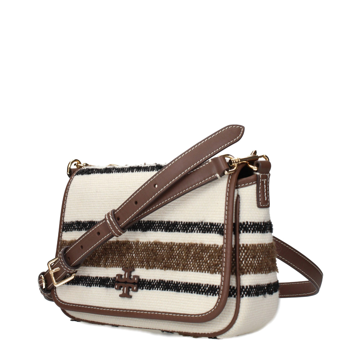 Tory Burch Beige Fabric Crossbody Women's Bag