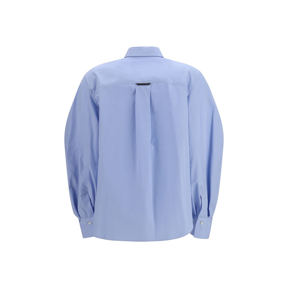 Brunello Cucinelli Blue Cotton Women's Blouse