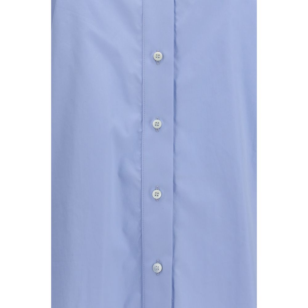 Brunello Cucinelli Blue Cotton Women's Blouse