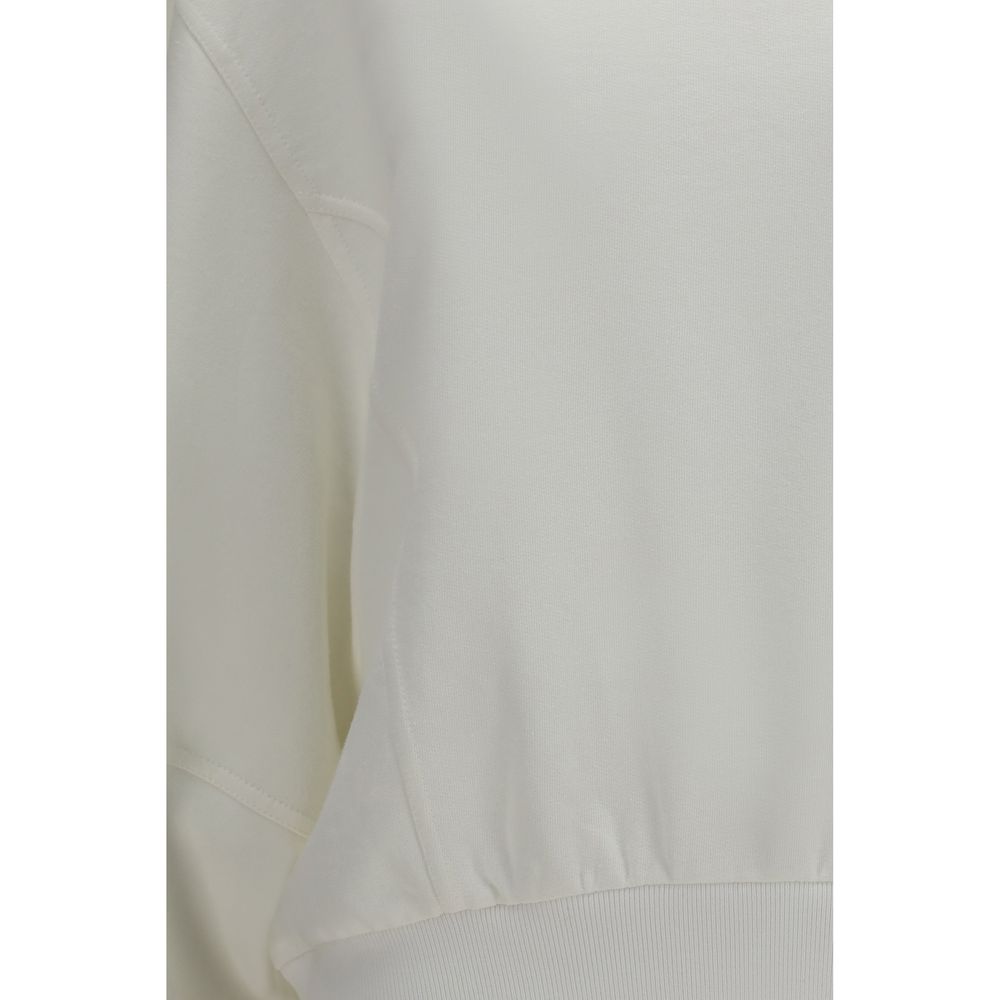 Brunello Cucinelli White Cotton Women's Sweatshirt