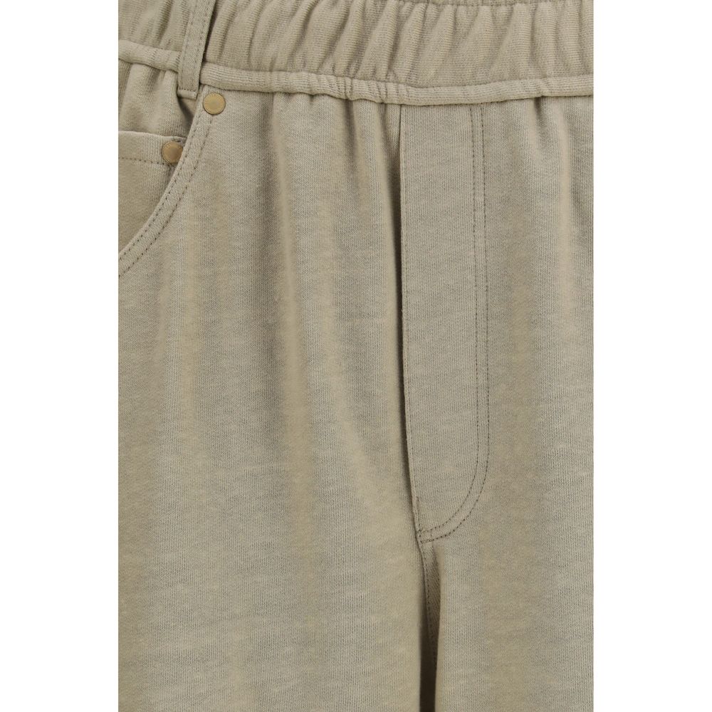 Brunello Cucinelli Beige Cotton Casual Women's Pants