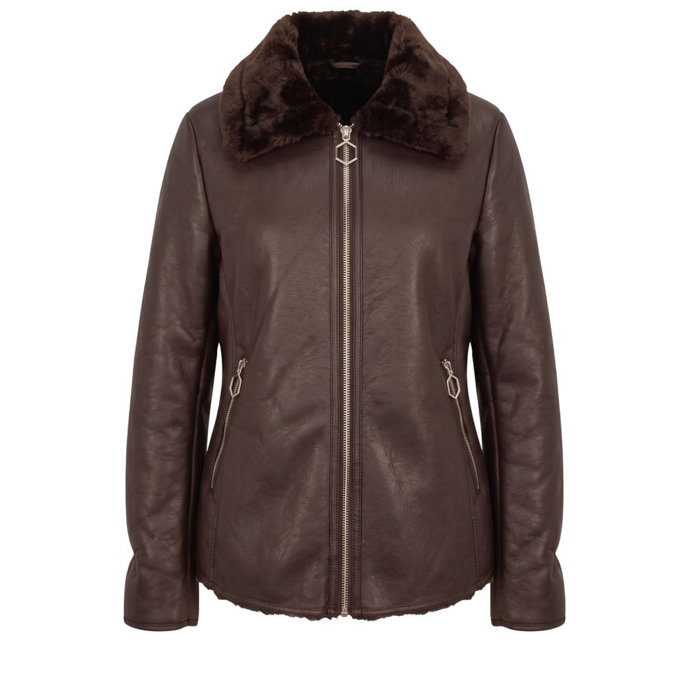 Baldinini Trend Brown Polyester Women Women's Jacket