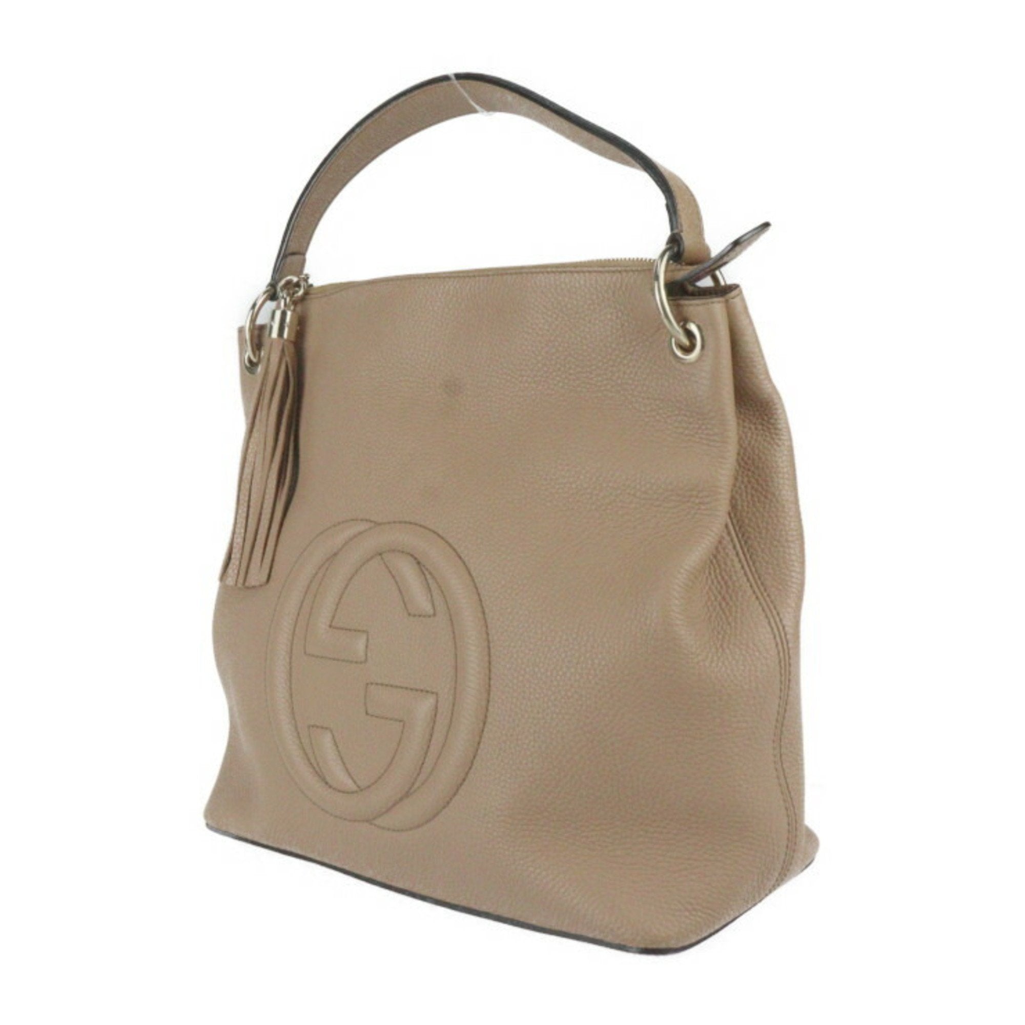 Gucci Soho Mauve Leather Tote Bag (Pre-Owned)