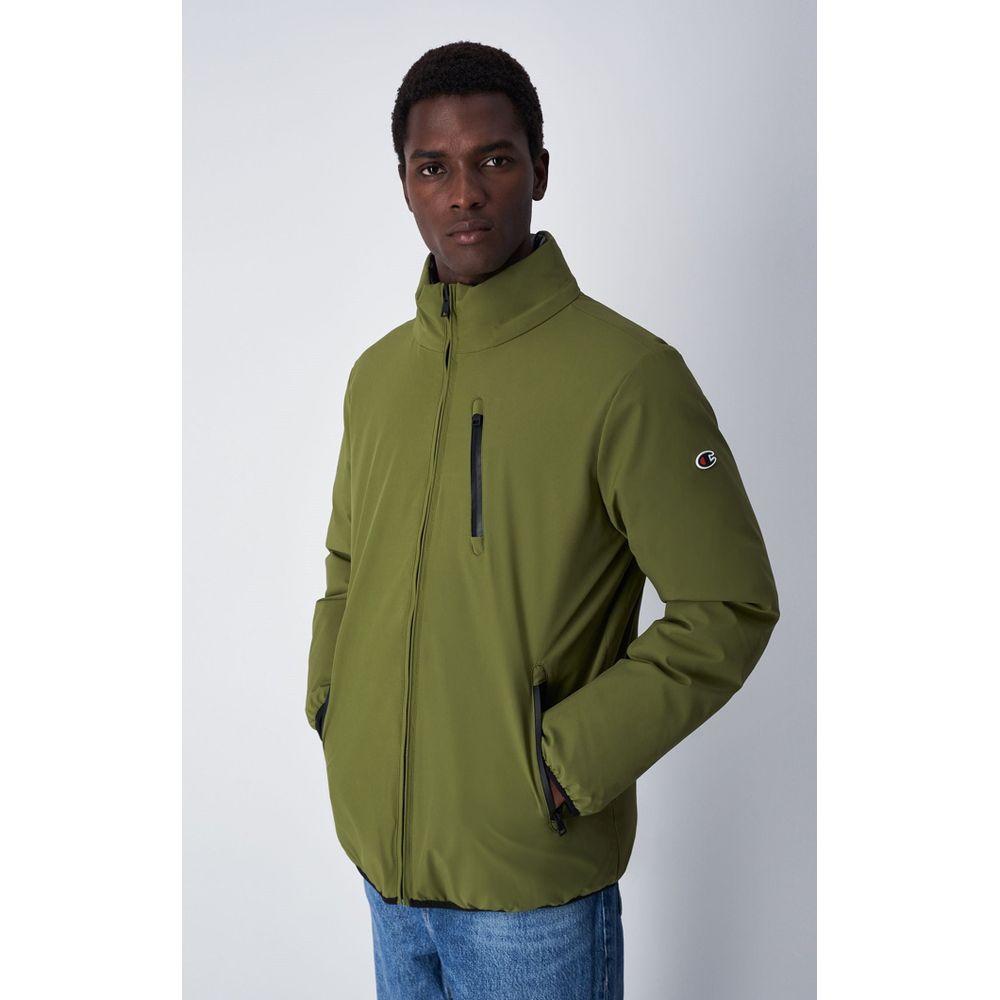 Champion Green Polyamide Men's Bomber