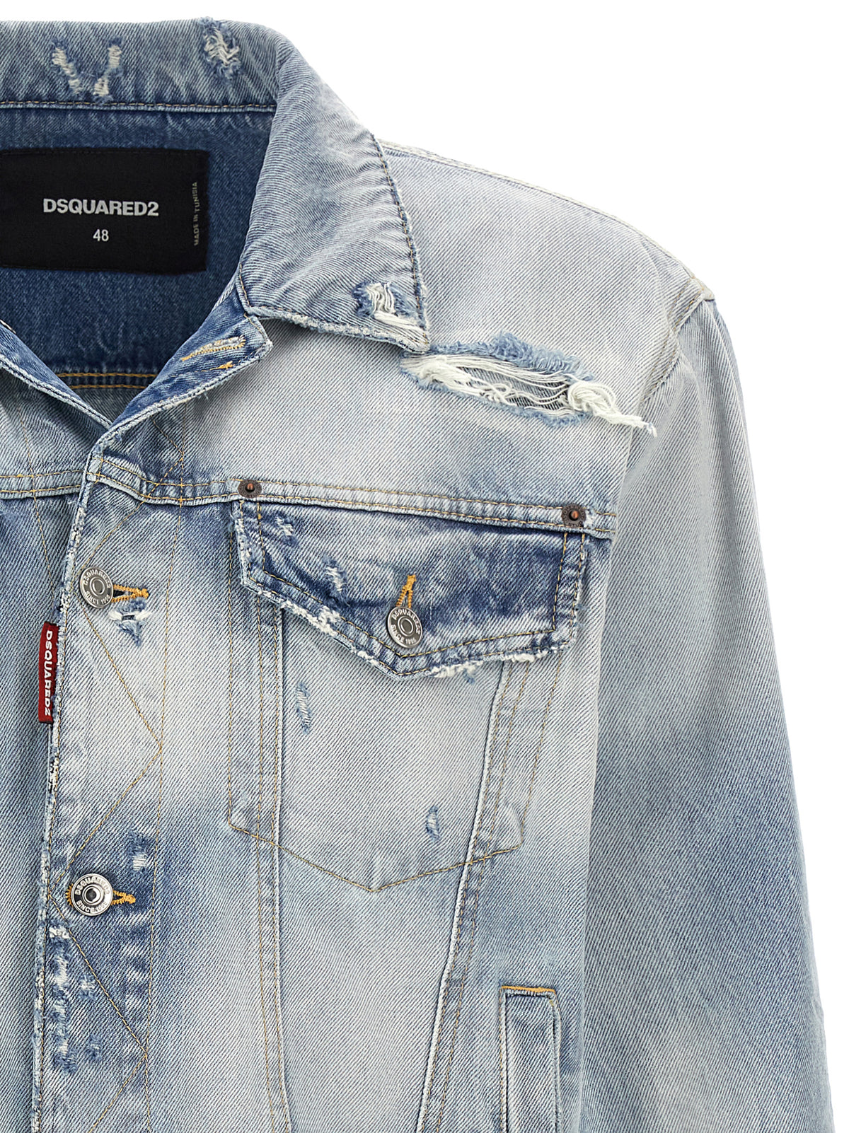 Dsquared² Blue Cotton Denim Men's Jacket