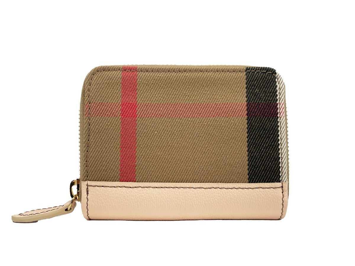 Burberry Burberry MN Zip Around Check Coin Women's Wallet