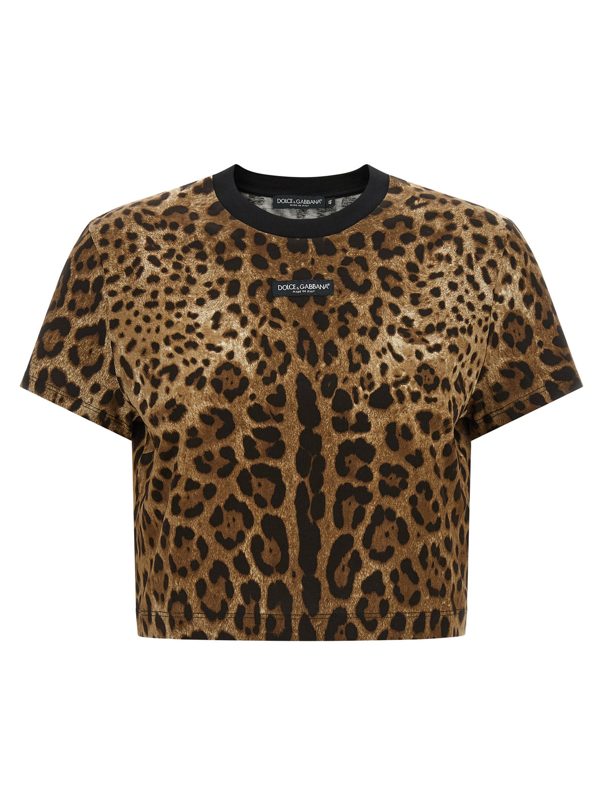 Dolce & Gabbana Brown Cotton Women's T-Shirt
