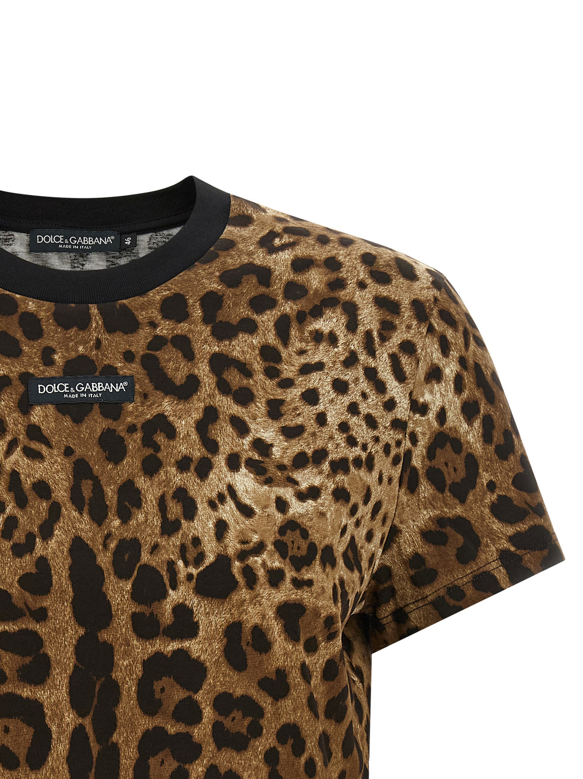 Dolce & Gabbana Brown Cotton Women's T-Shirt