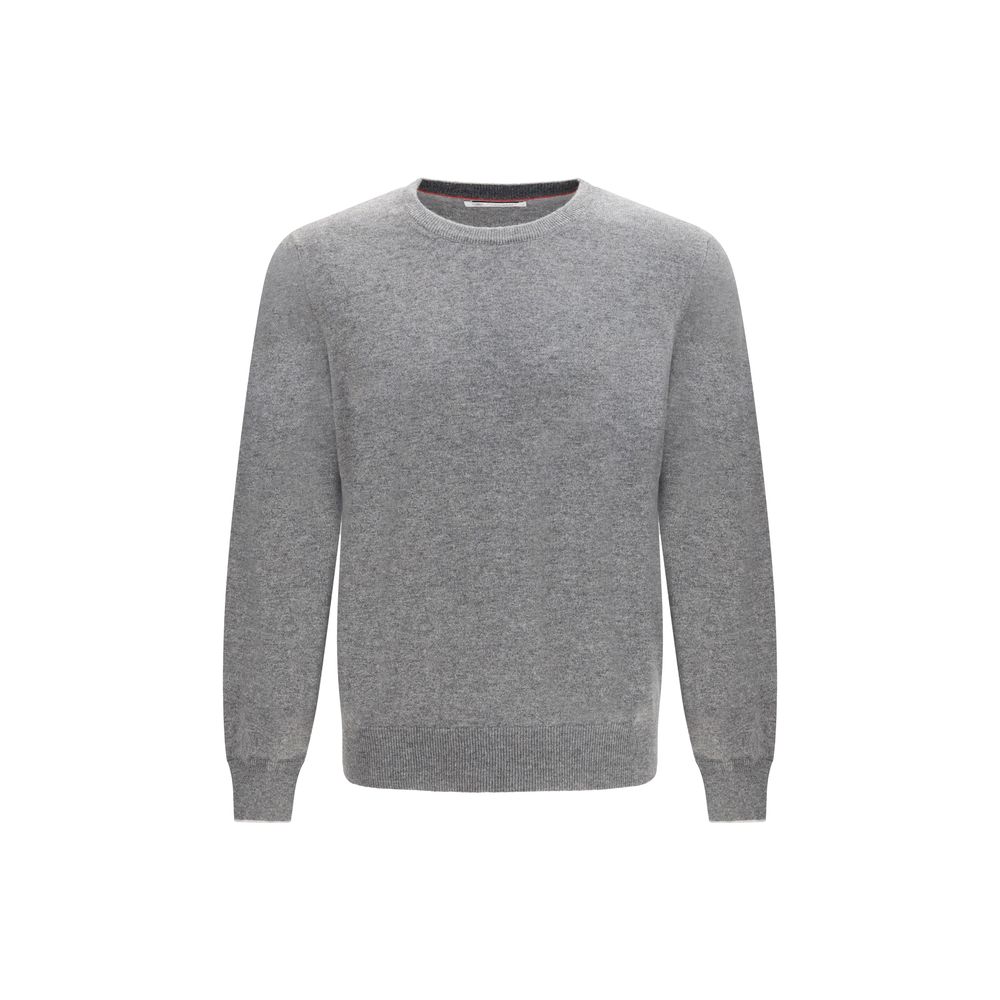 Brunello Cucinelli Gray Cashmere Men's Sweater