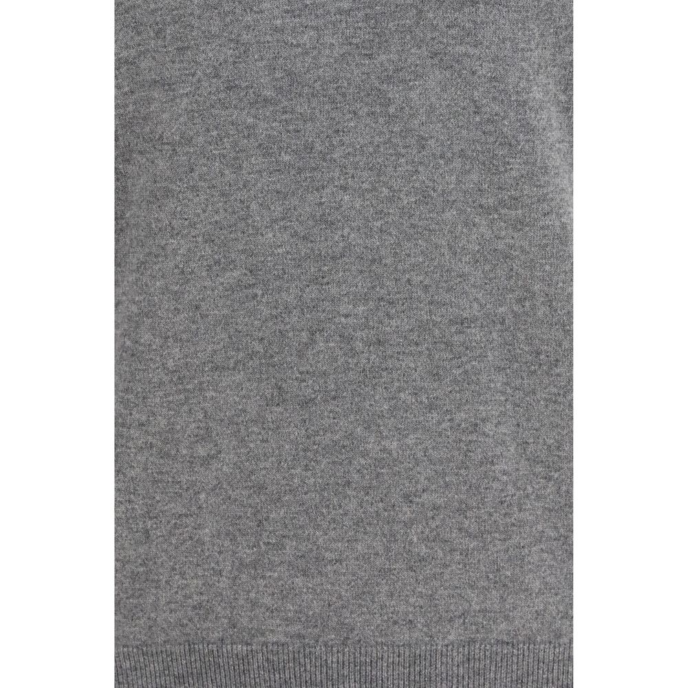 Brunello Cucinelli Gray Cashmere Men's Sweater