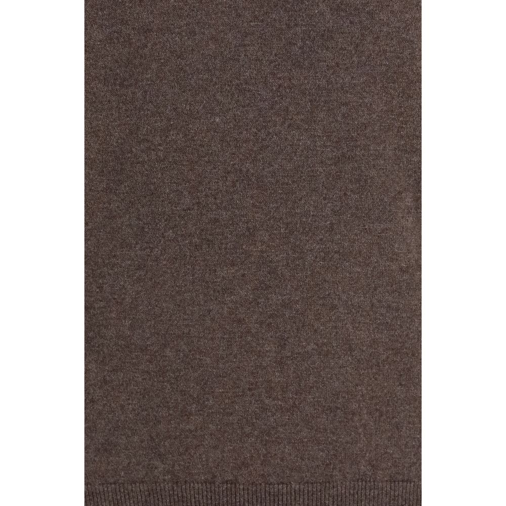 Brunello Cucinelli Brown Cashmere Men's Sweater