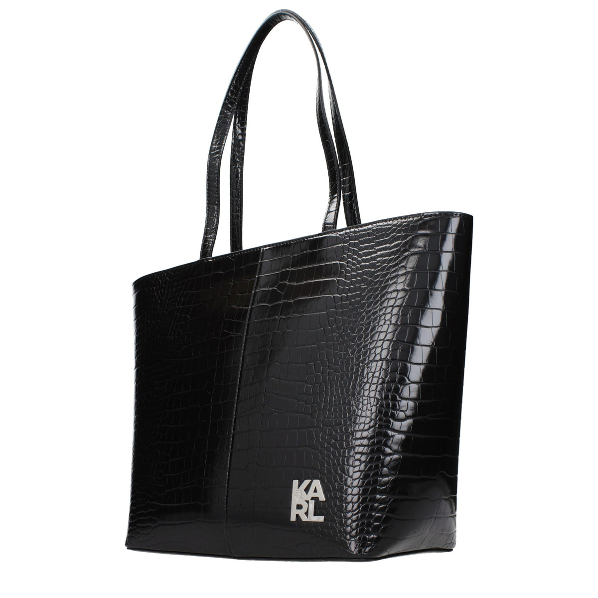 Karl Lagerfeld Black Polyethylene Shoulder Women's Bag