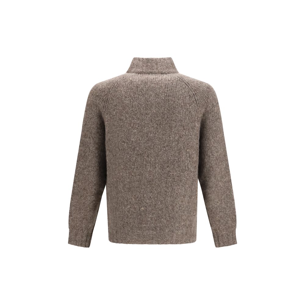 Brunello Cucinelli Beige Cashmere Men's Cardigan