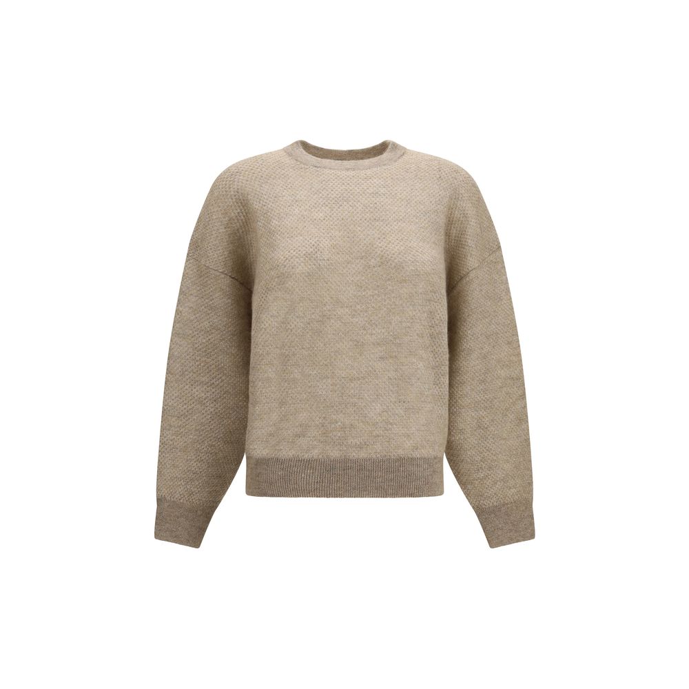 Brunello Cucinelli Beige Mohair Women's Sweatshirt