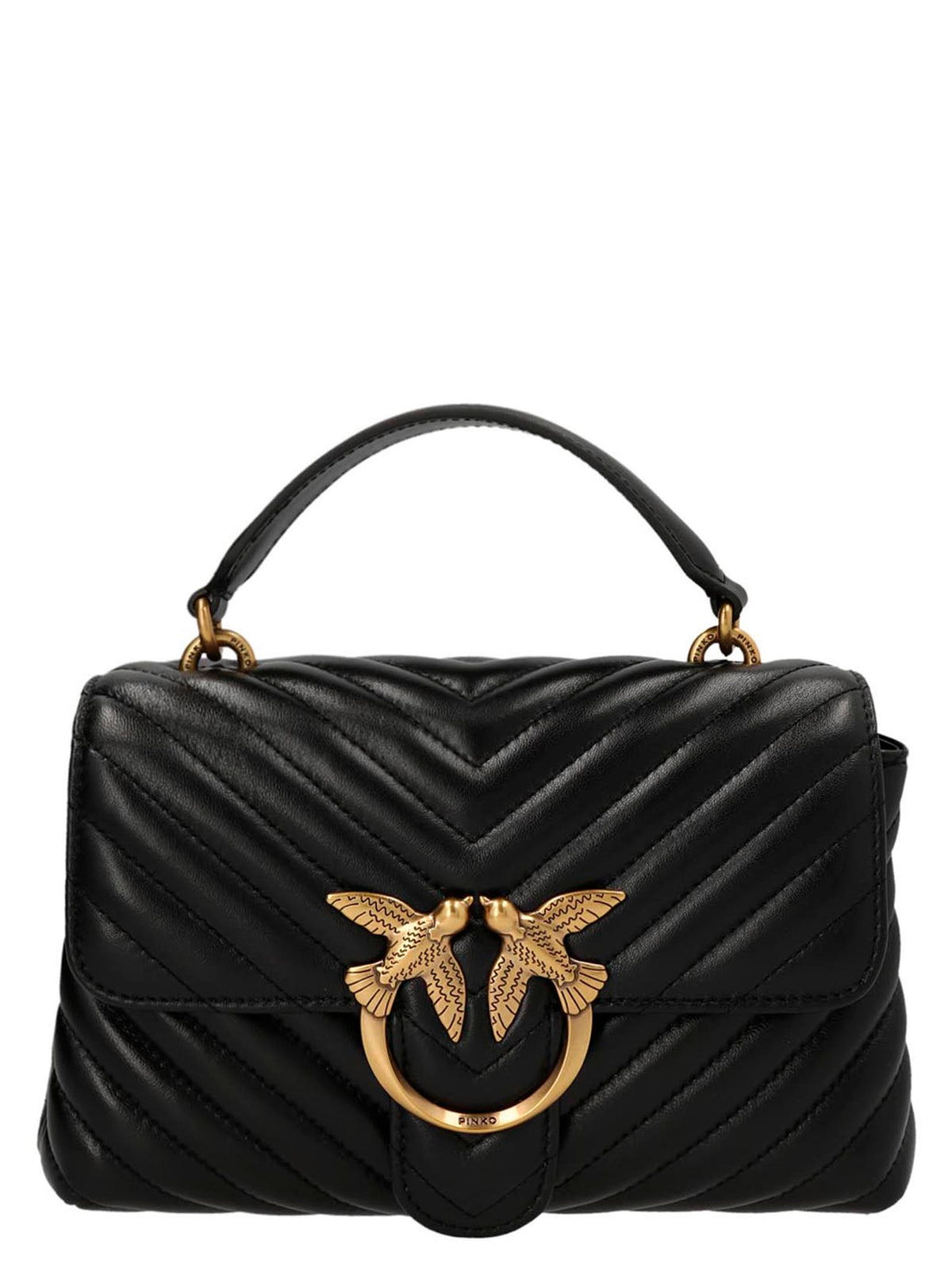 PINKO Black Lambskin Women's Handbag