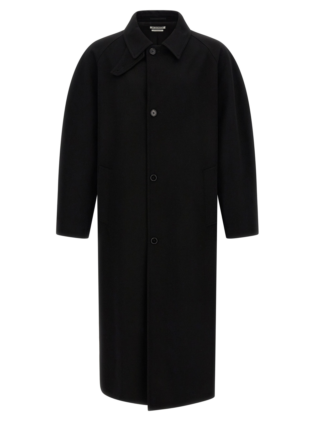 Jil Sander Black Wool Men's Coat