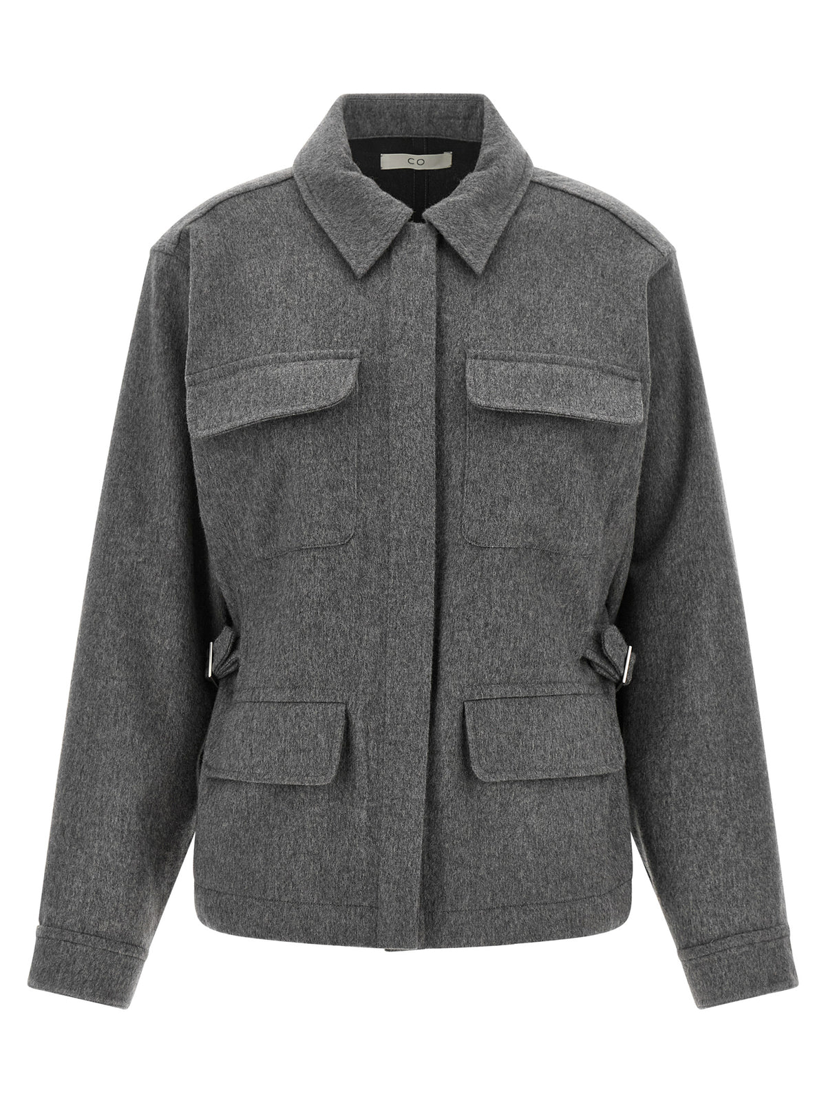 CO Gray Virgin Wool Full-Length Women's Jacket
