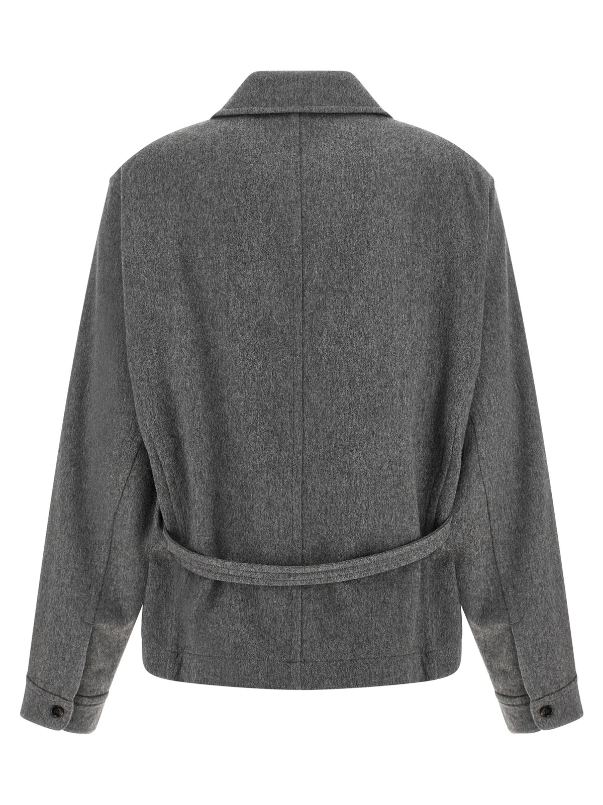 CO Gray Virgin Wool Full-Length Women's Jacket