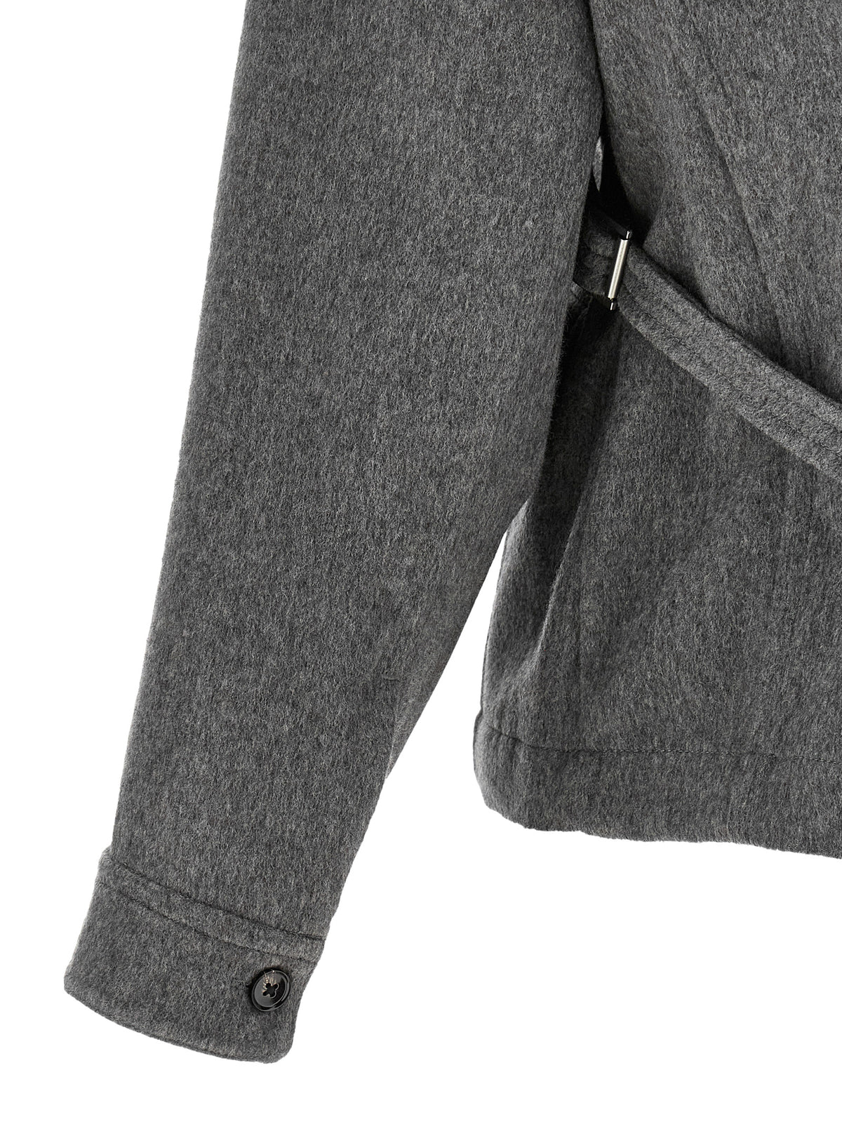 CO Gray Virgin Wool Full-Length Women's Jacket