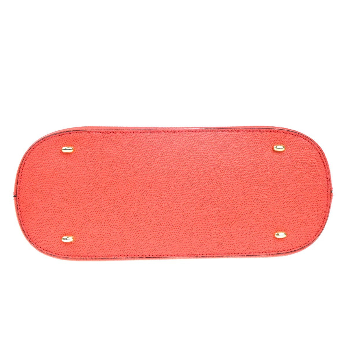 Celine Vintage Convertible Bowler Leather Red Leather Handbag (Pre-Owned)