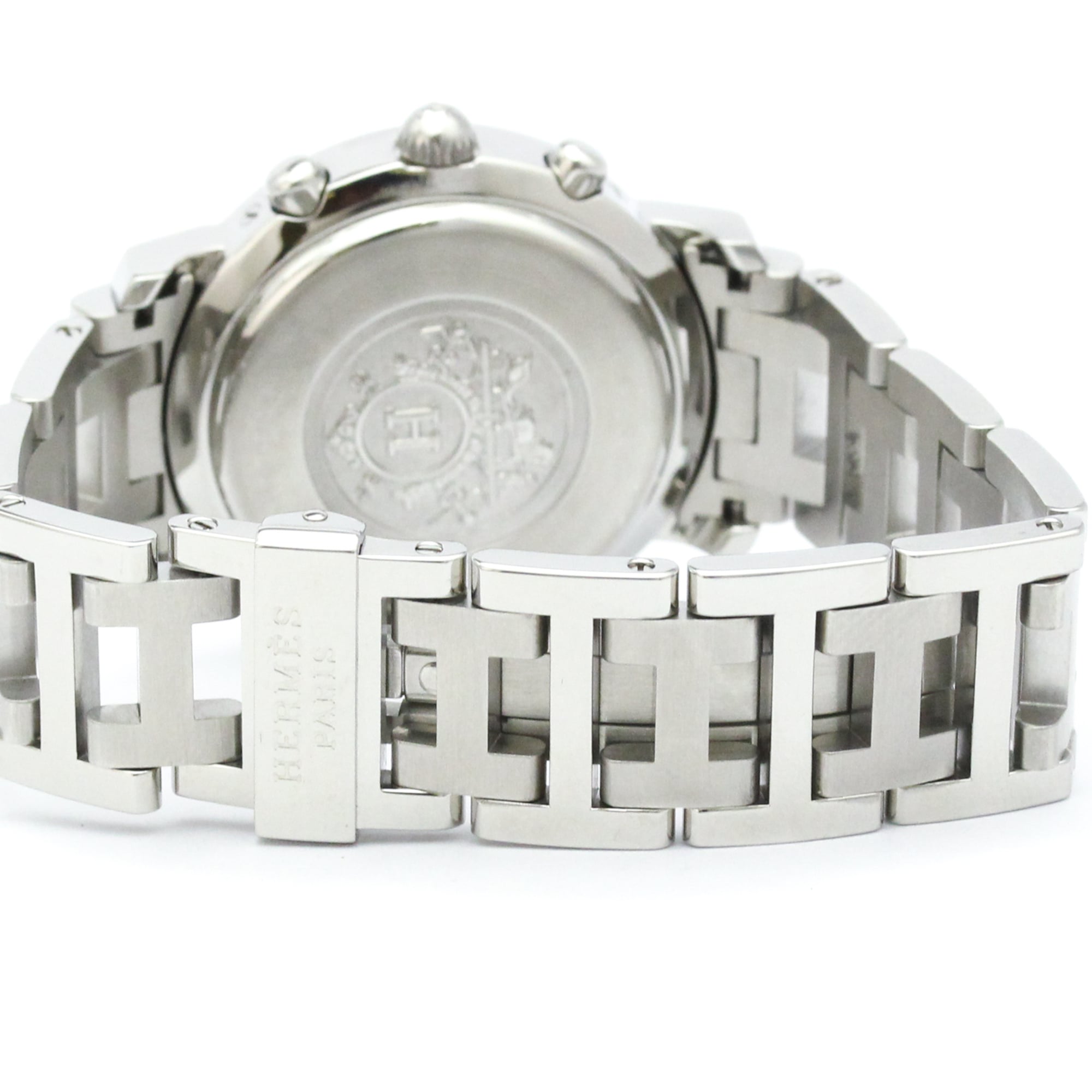 Hermes Clipper Chronograph Quartz Stainless Steel Watch (Pre-Owned)