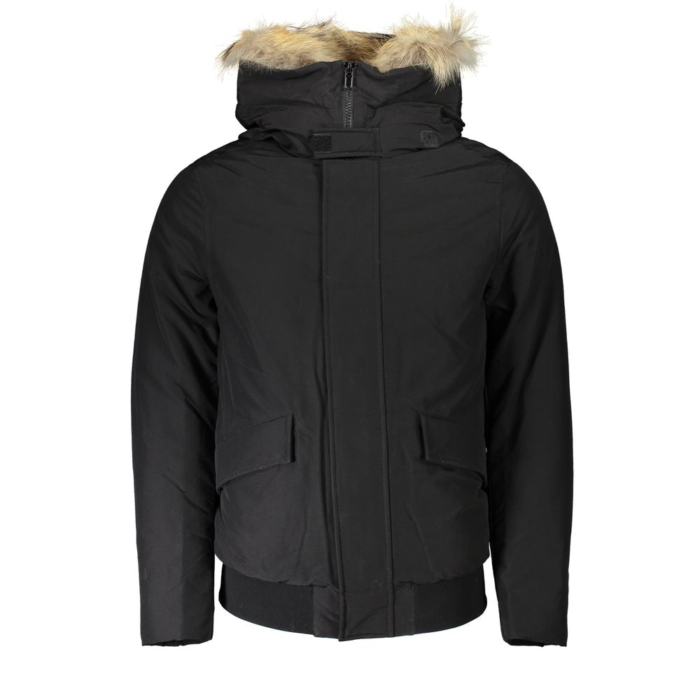 Woolrich Black Cotton Men Men's Jacket