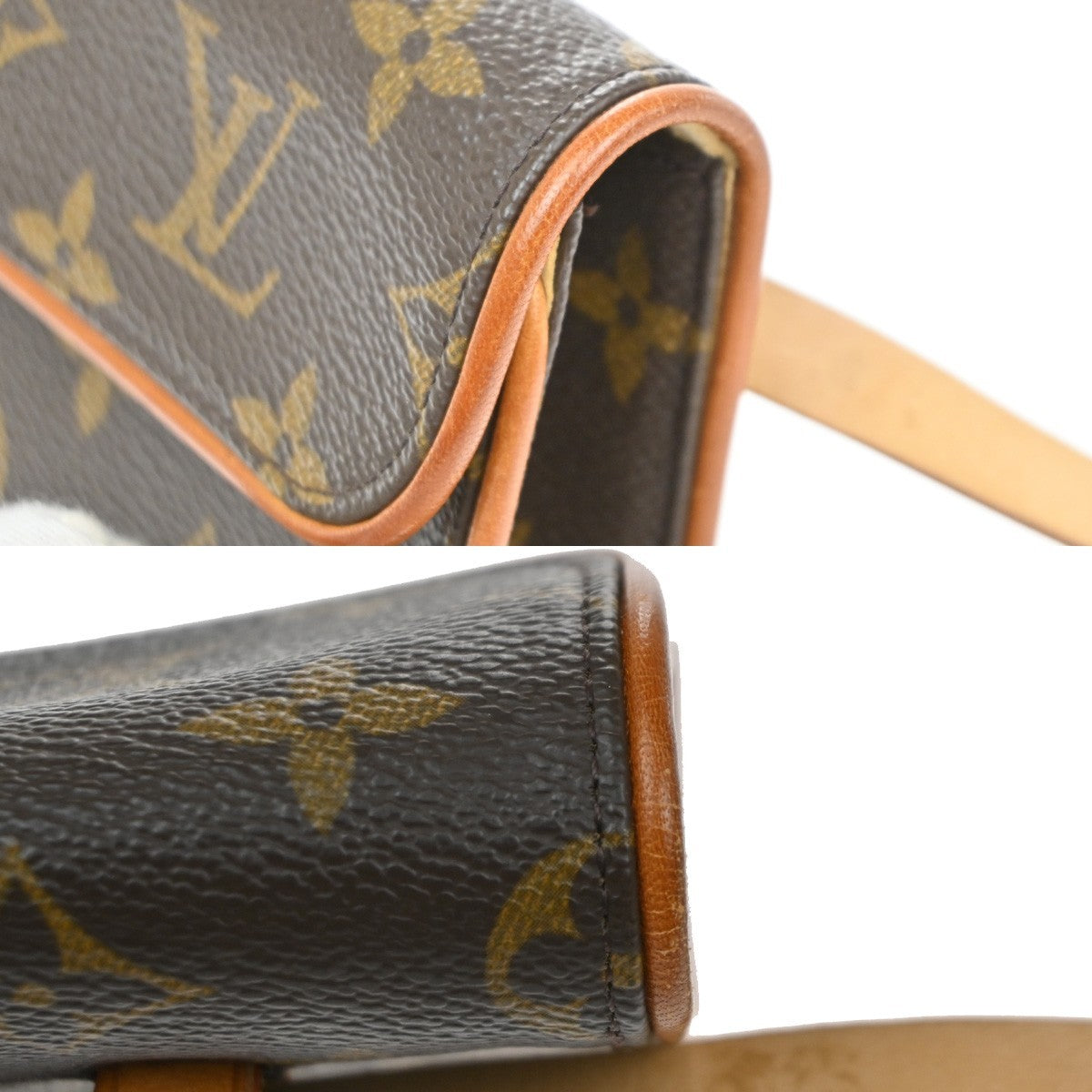 Louis Vuitton Florentine Waist Monogram Canvas Brown Canvas Clutche & Pouche Bag (Pre-Owned)