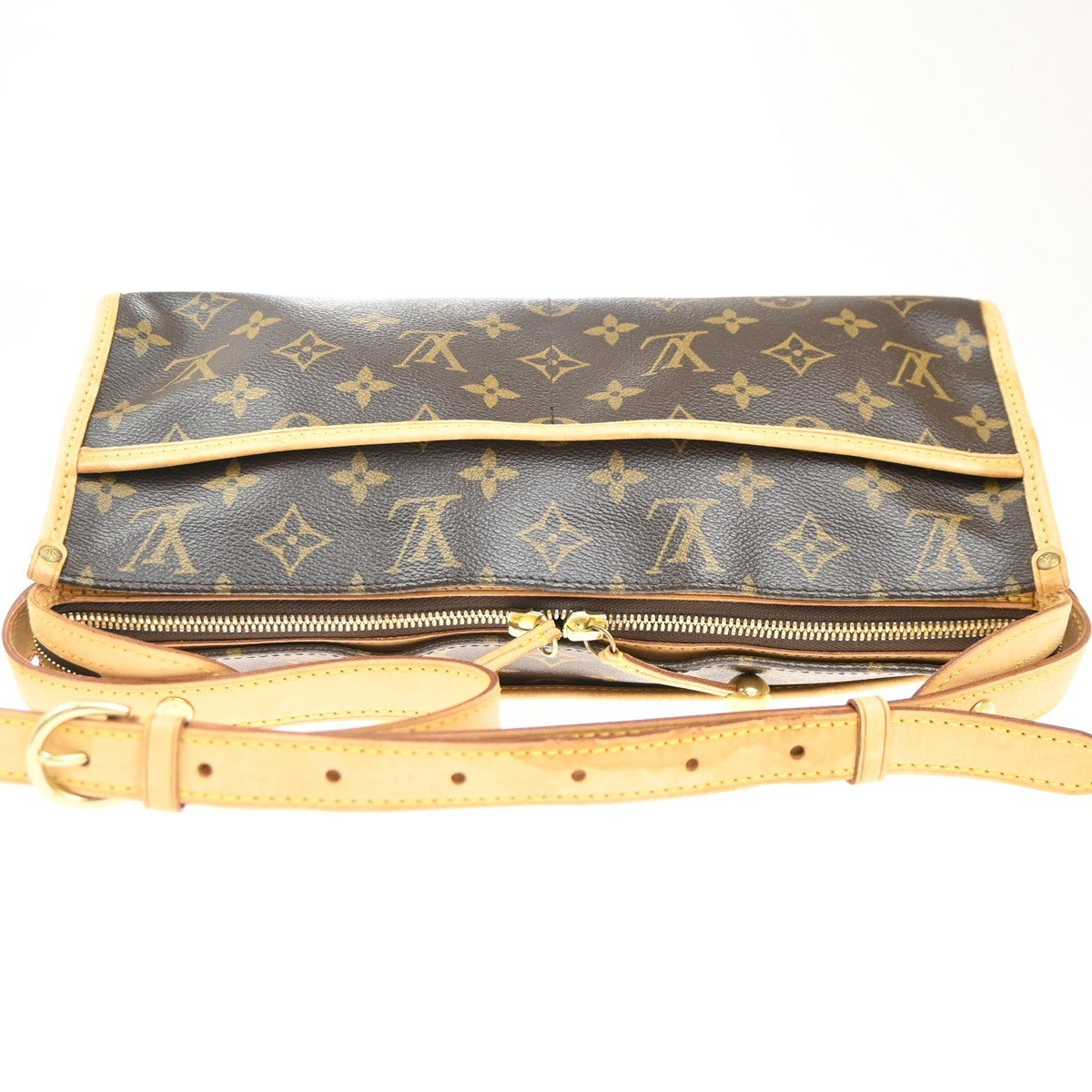 Louis Vuitton Popincourt Monogram Canvas Brown Canvas Shoulder Bag Bag (Pre-Owned)