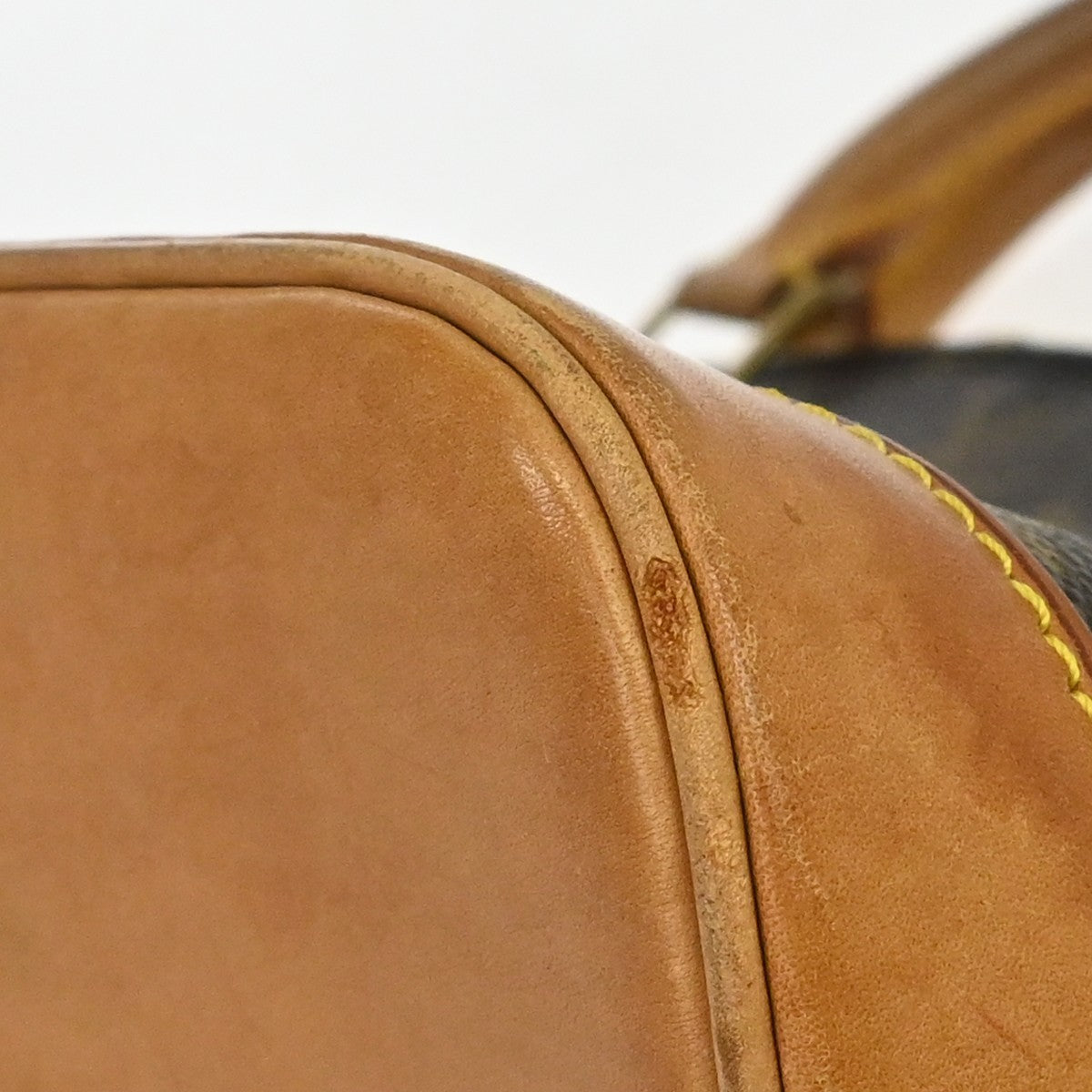 Louis Vuitton Alma Monogram Brown Canvas Handbag (Pre-Owned)