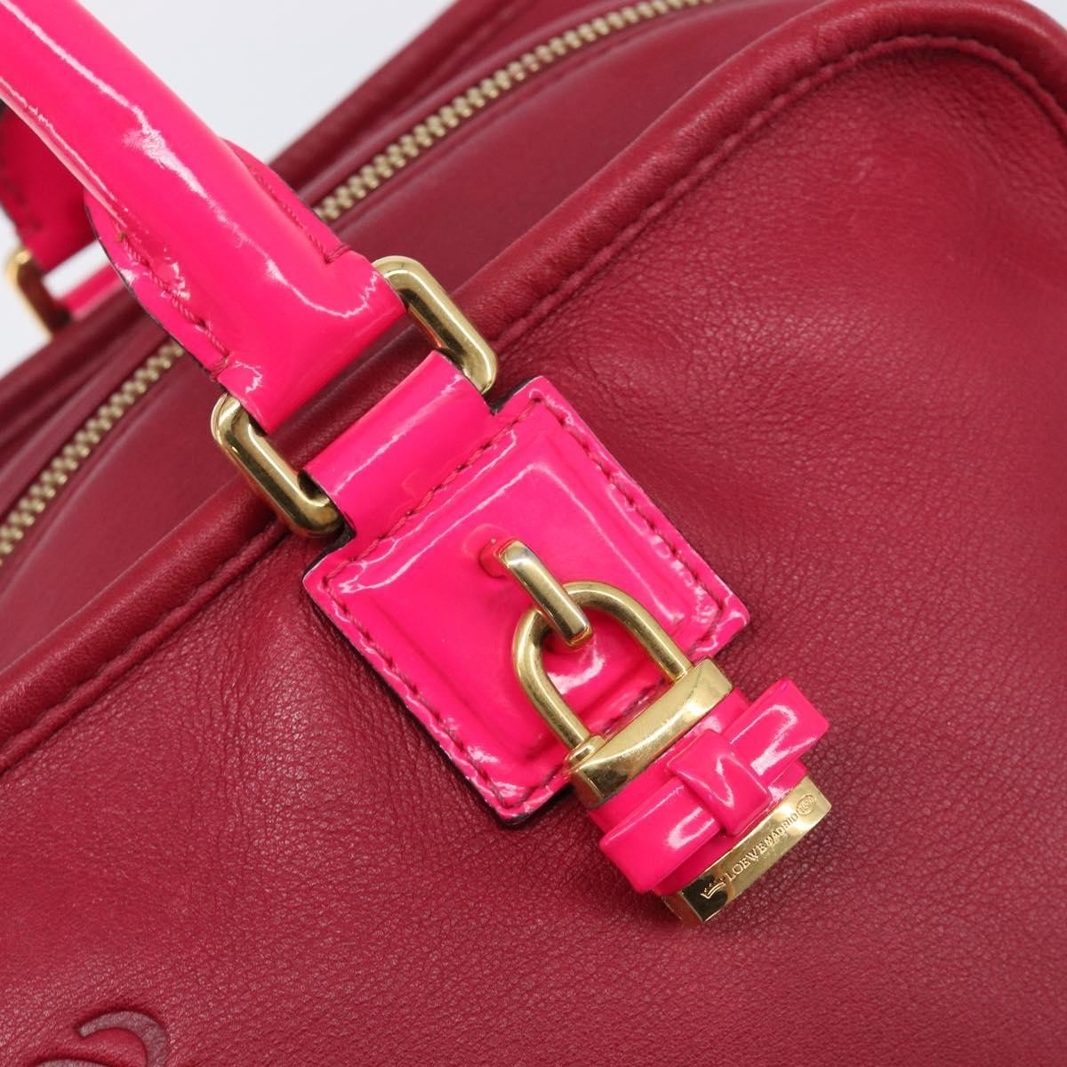 Loewe Amazona Leather Red Leather Handbag (Pre-Owned)