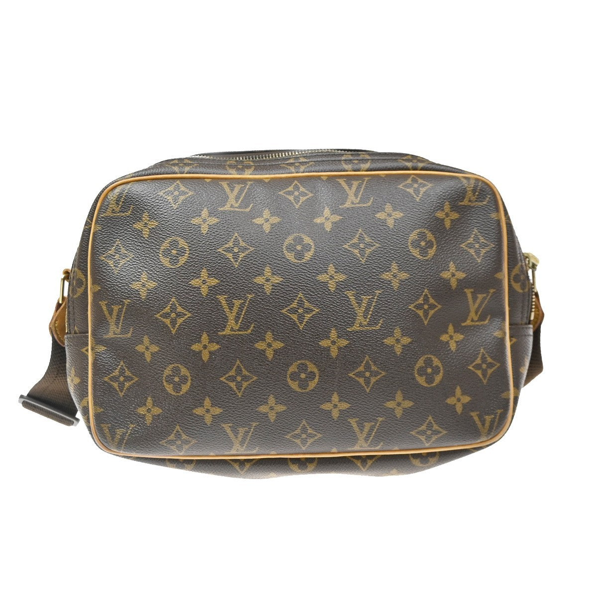 Louis Vuitton Reporter Monogram Brown Canvas Shoulder Bag Bag (Pre-Owned)