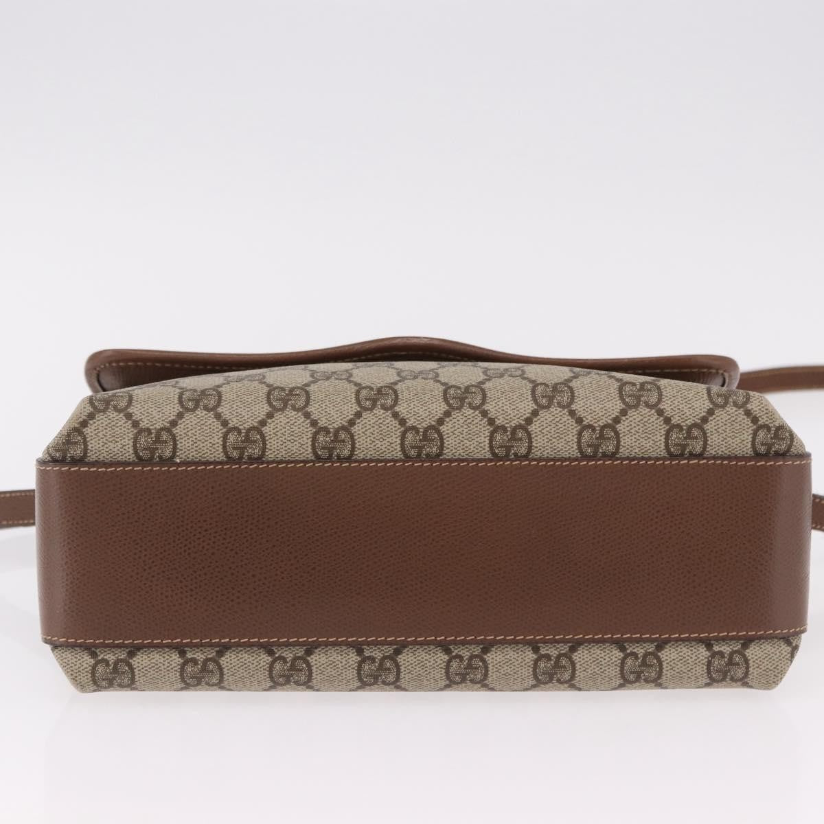 Gucci Shoulder Canvas Beige Canvas Shoulder Bag Bag (Pre-Owned)