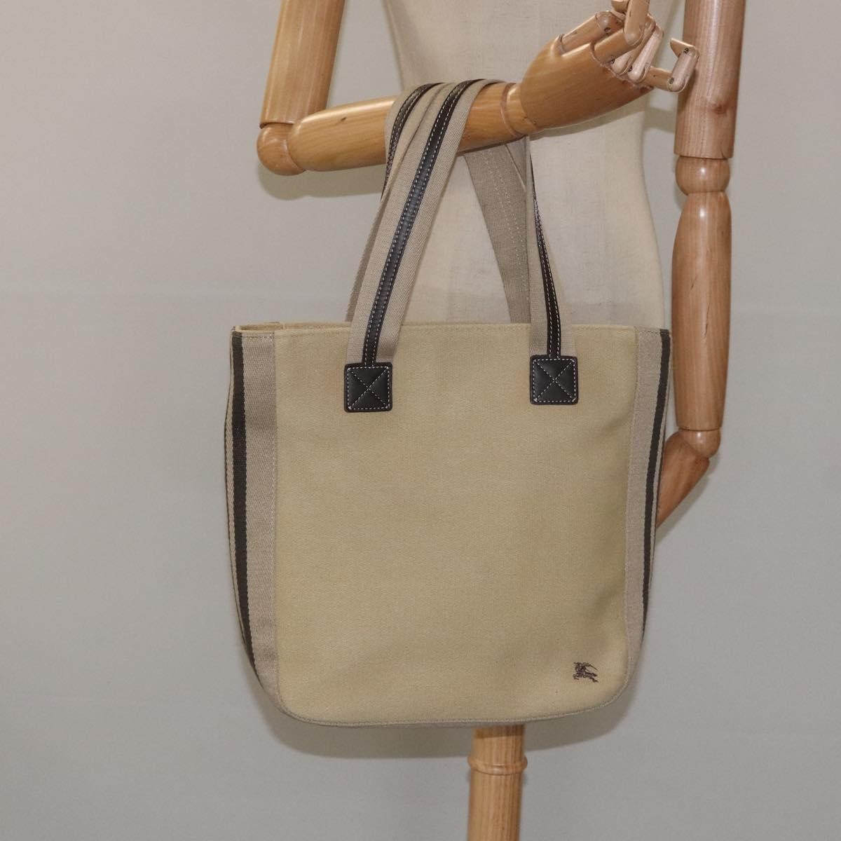 Burberry Blue Label Canvas Beige Canvas Tote Bag Bag (Pre-Owned)