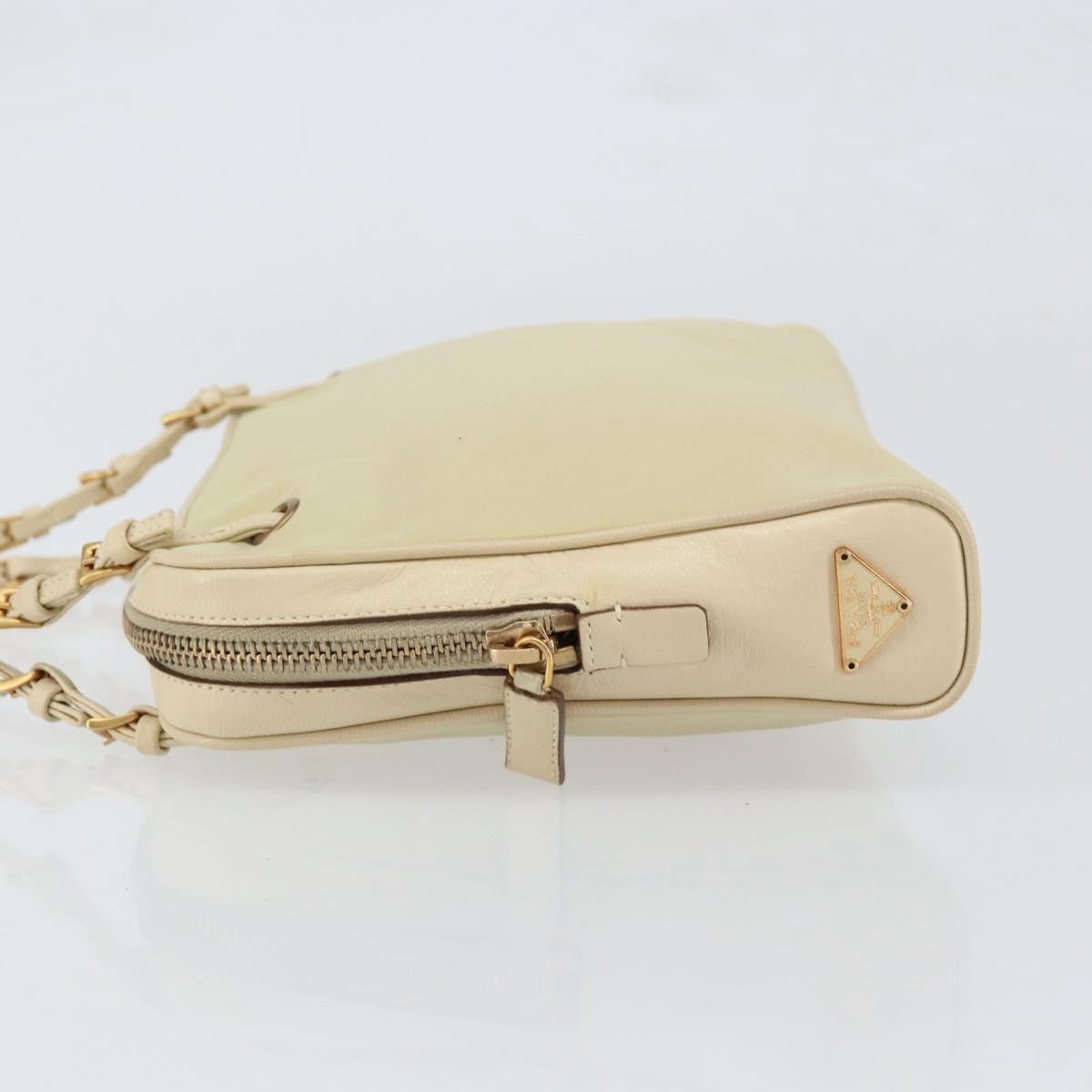 Prada Vintage Tessuto Beige Nylon Handbag (Pre-Owned)