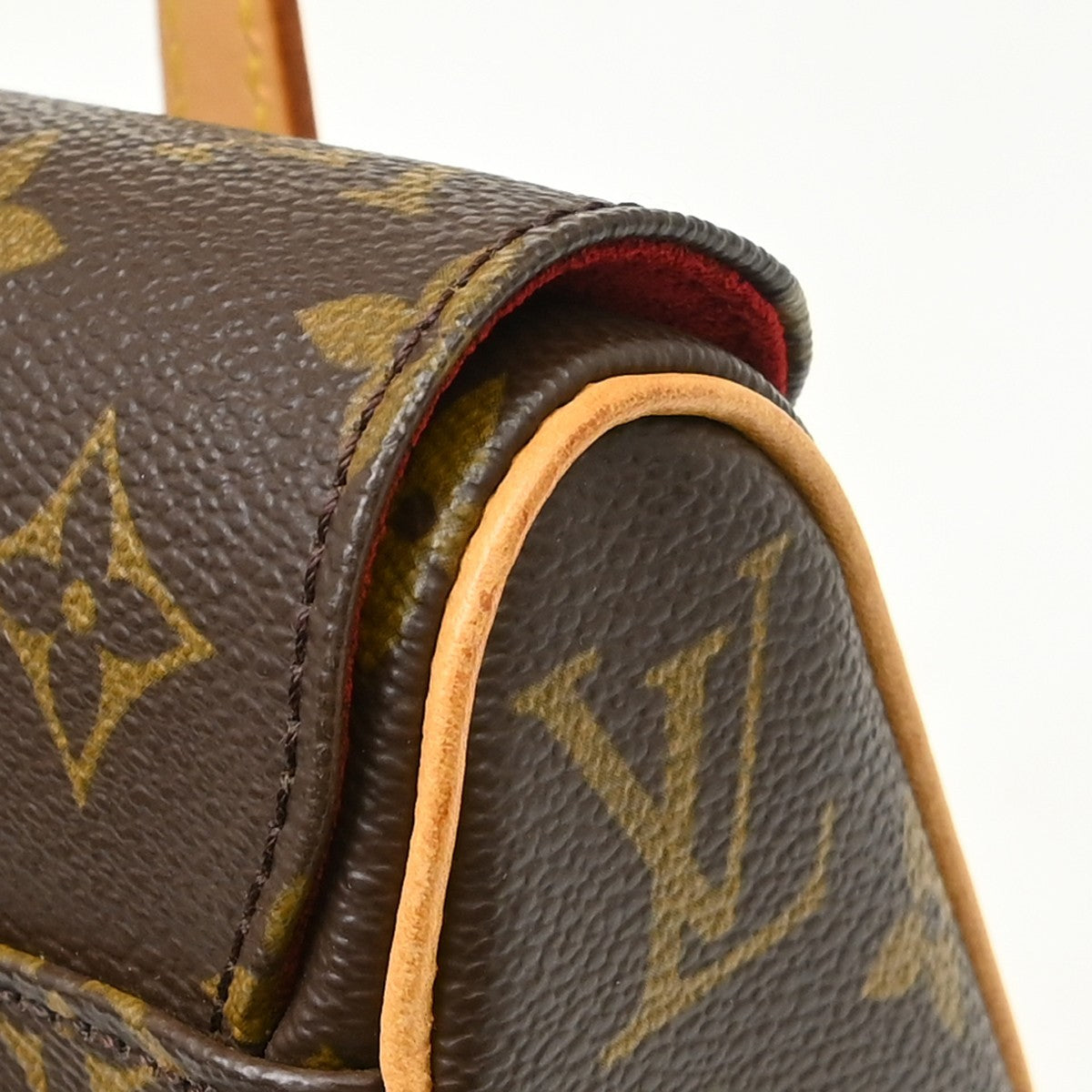 Louis Vuitton Sonatine Monogram Canvas Brown Canvas Handbag (Pre-Owned)