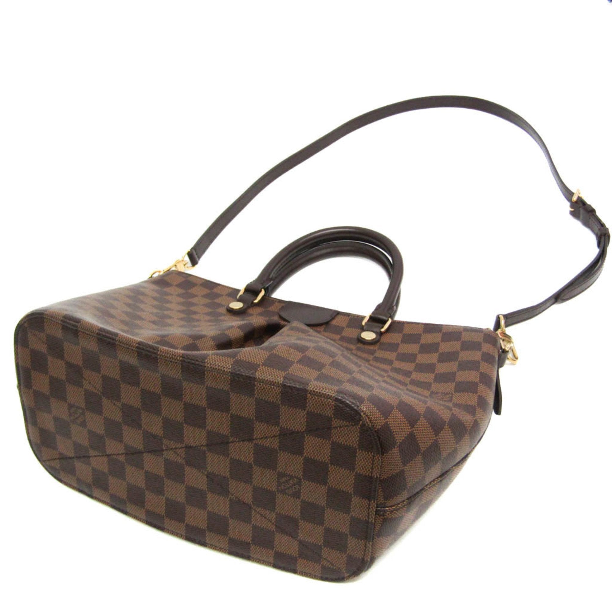 Louis Vuitton Siena Brown Canvas Handbag (Pre-Owned)