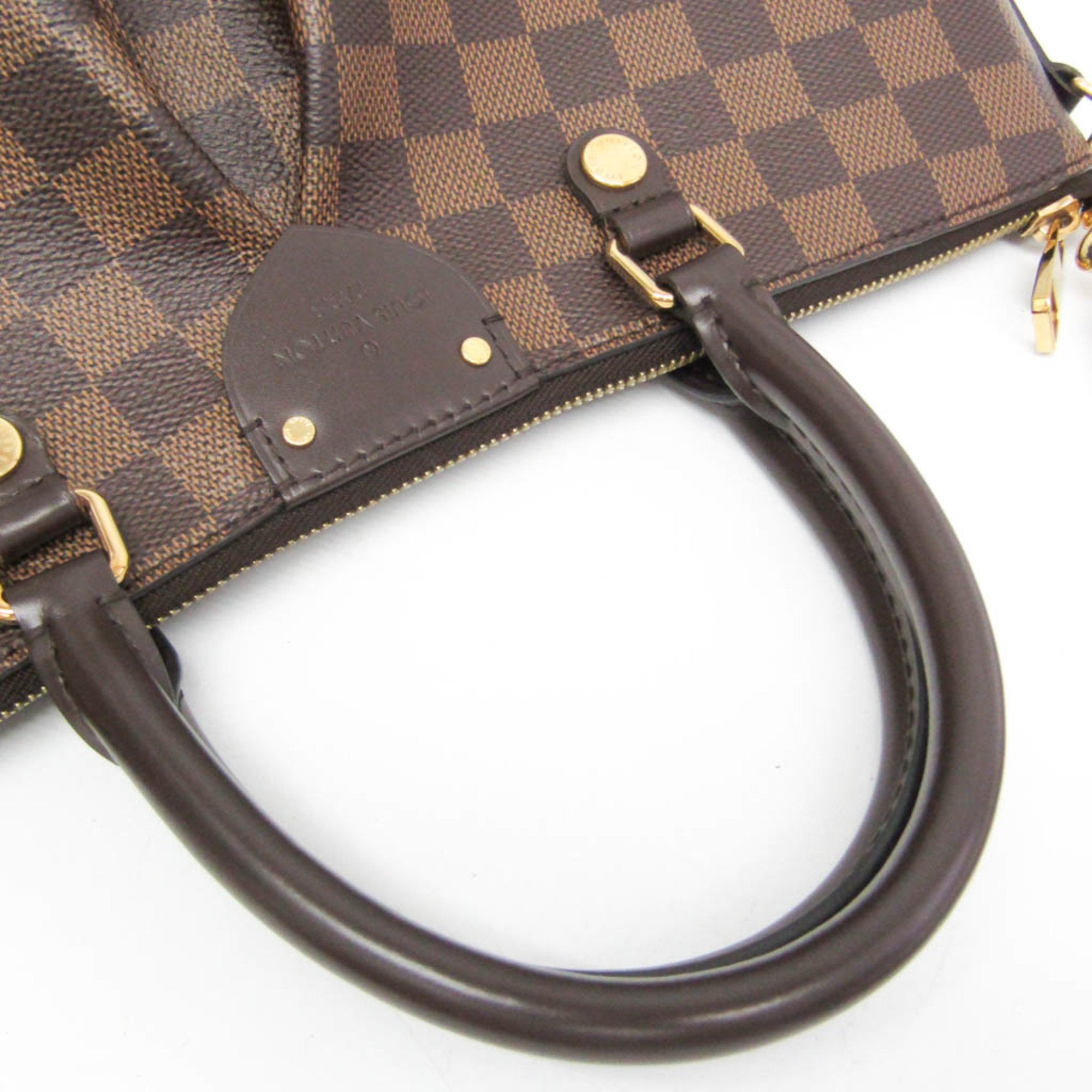Louis Vuitton Siena Brown Canvas Handbag (Pre-Owned)