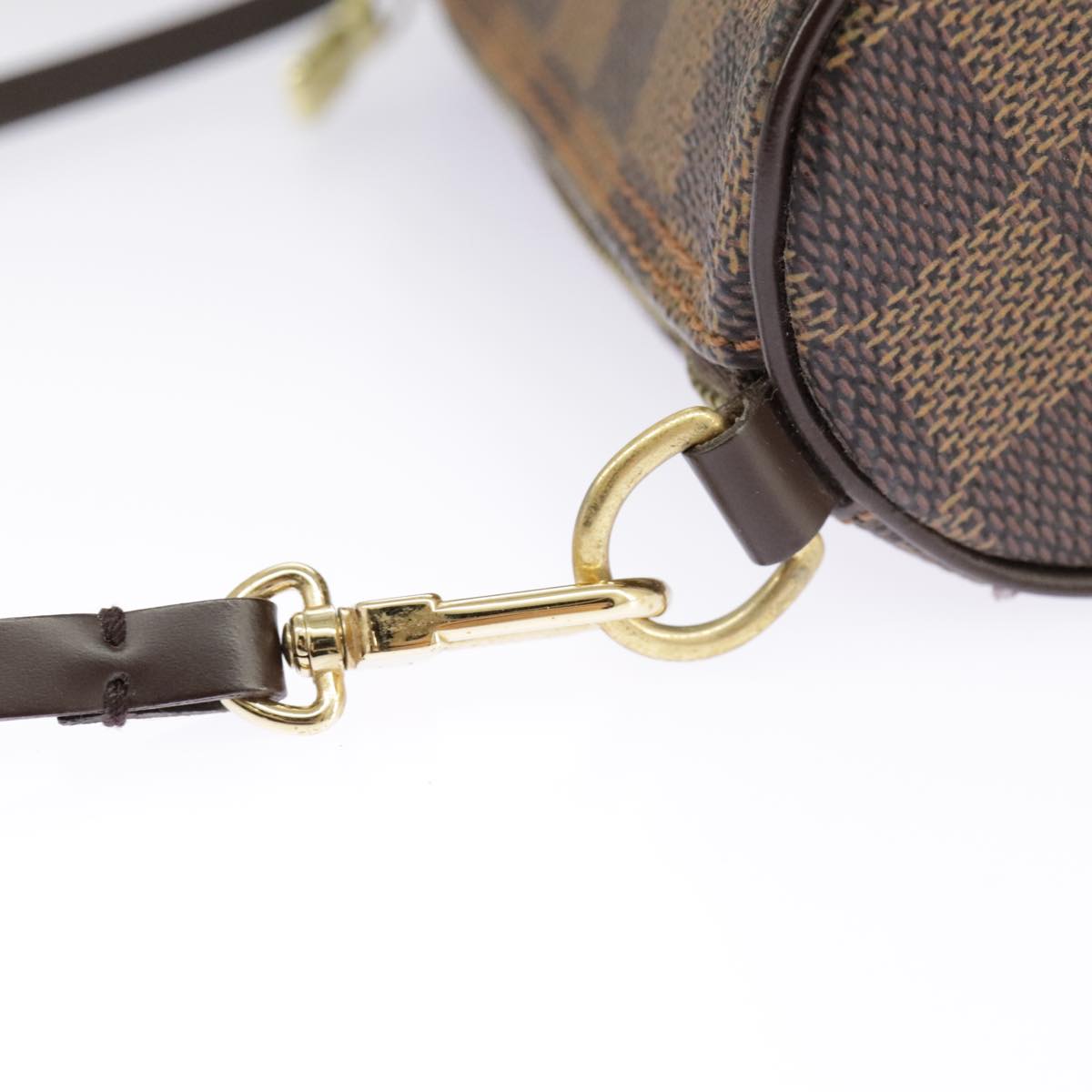 Louis Vuitton Mini Baby Papillon Brown Canvas Clutch Bag (Pre-Owned)