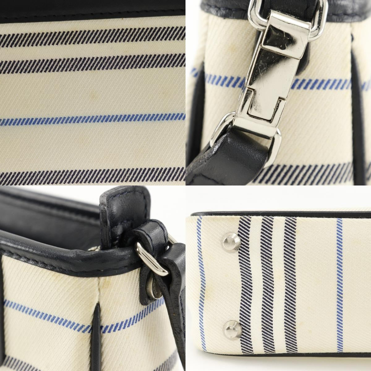 Burberry Vintage Canvas Beige Canvas Shoulder Bag Bag (Pre-Owned)
