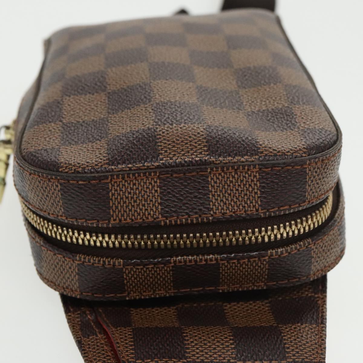 Louis Vuitton Geronimos Brown Canvas Shoulder Bag (Pre-Owned)