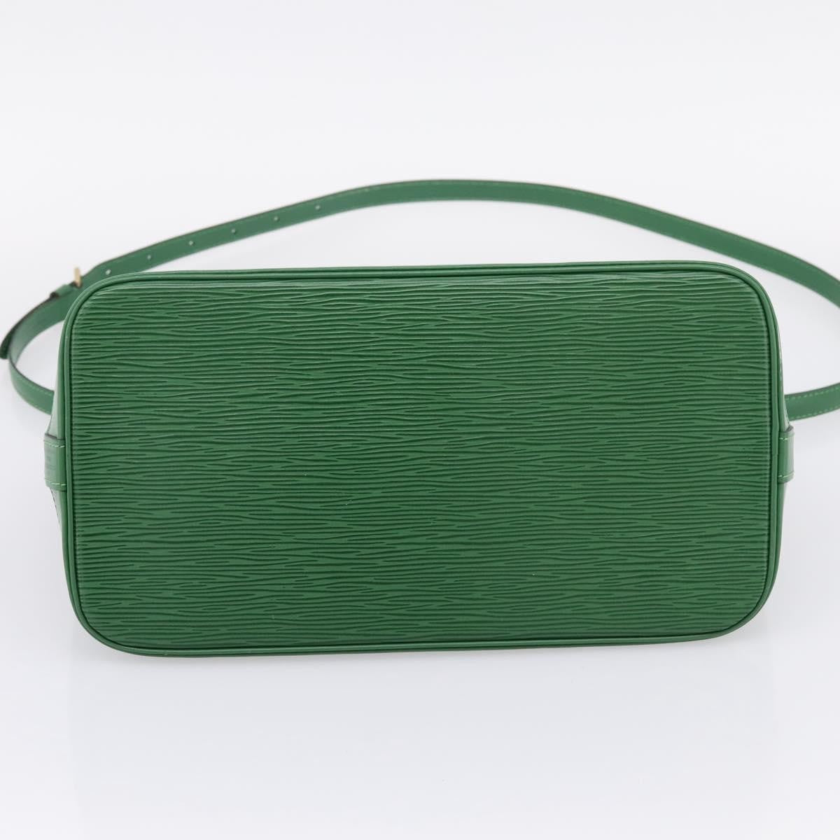 Louis Vuitton Alma Epi Leather Green Leather Handbag (Pre-Owned)