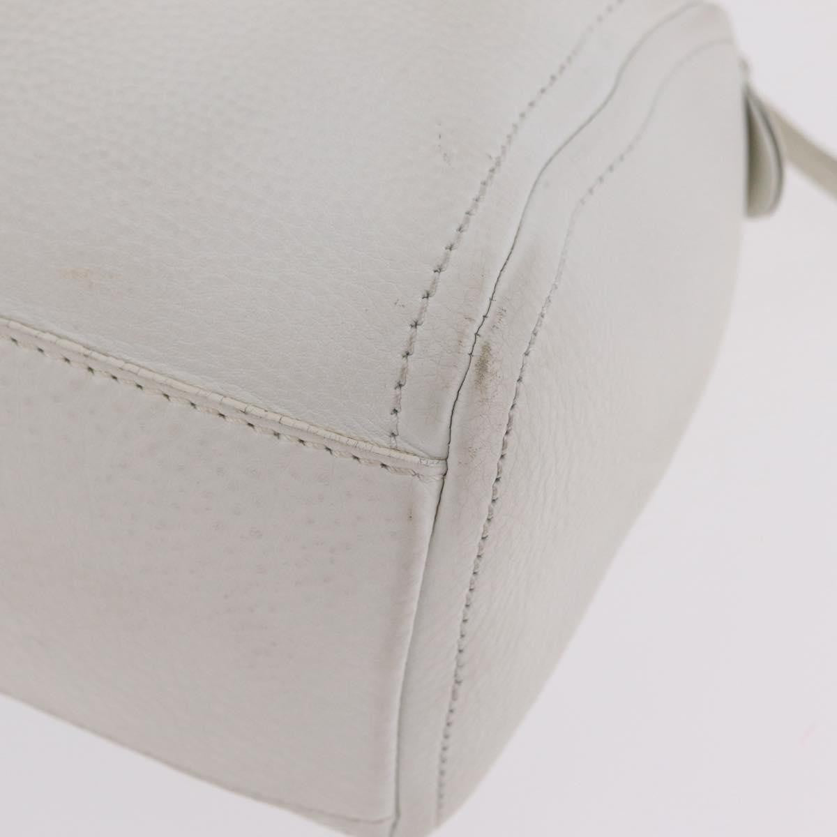 Celine Handbag Leather White Leather Handbag (Pre-Owned)