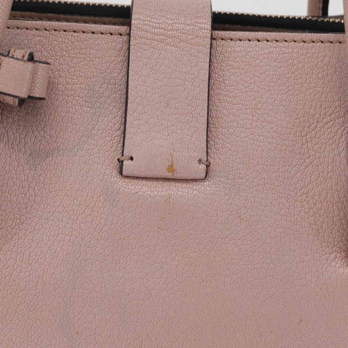 Miu Miu Madras Convertible Compartment Leather Beige Leather Tote Bag Bag (Pre-Owned)