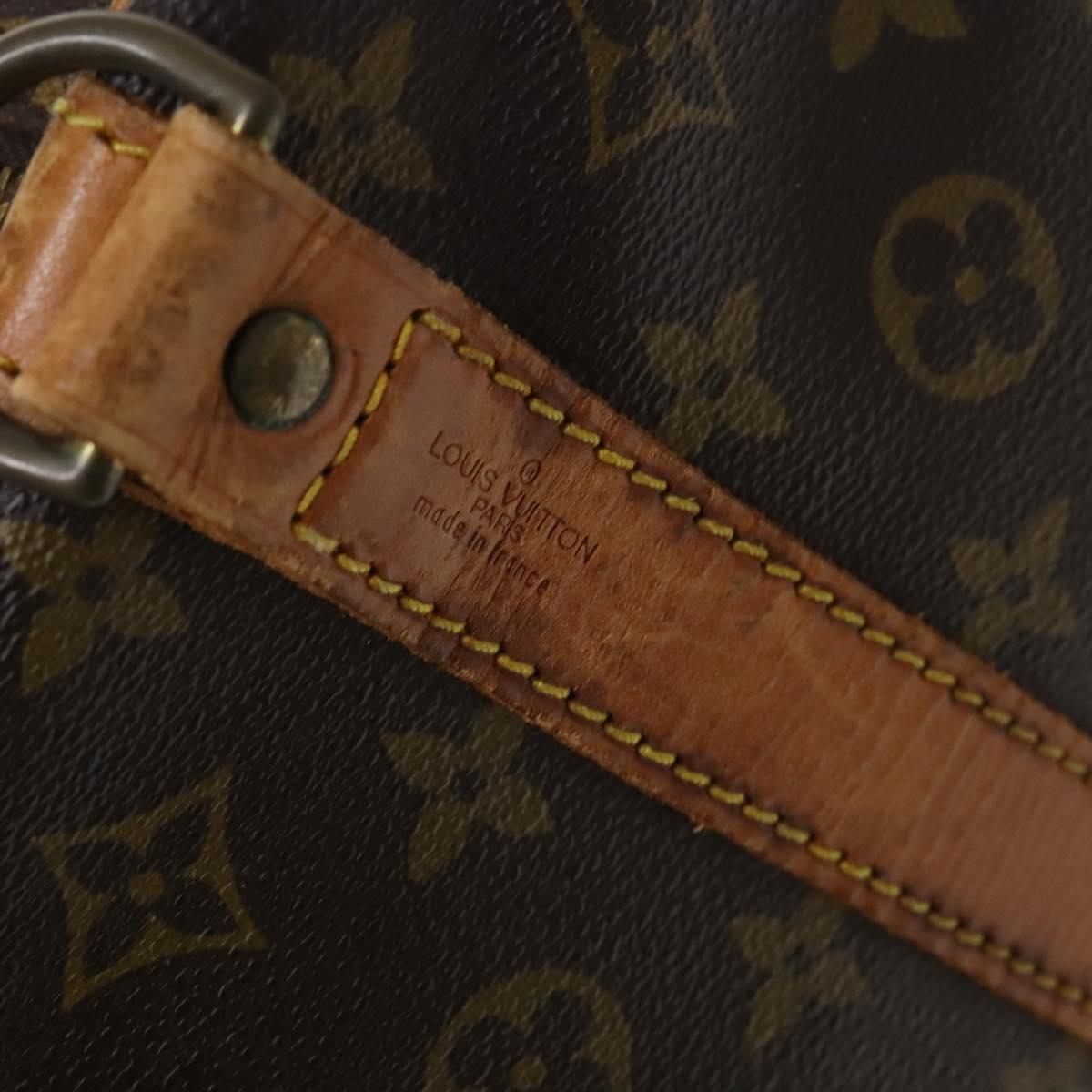 Louis Vuitton Keepall Bandoulière 60 Brown Canvas Travel Bag (Pre-Owned)