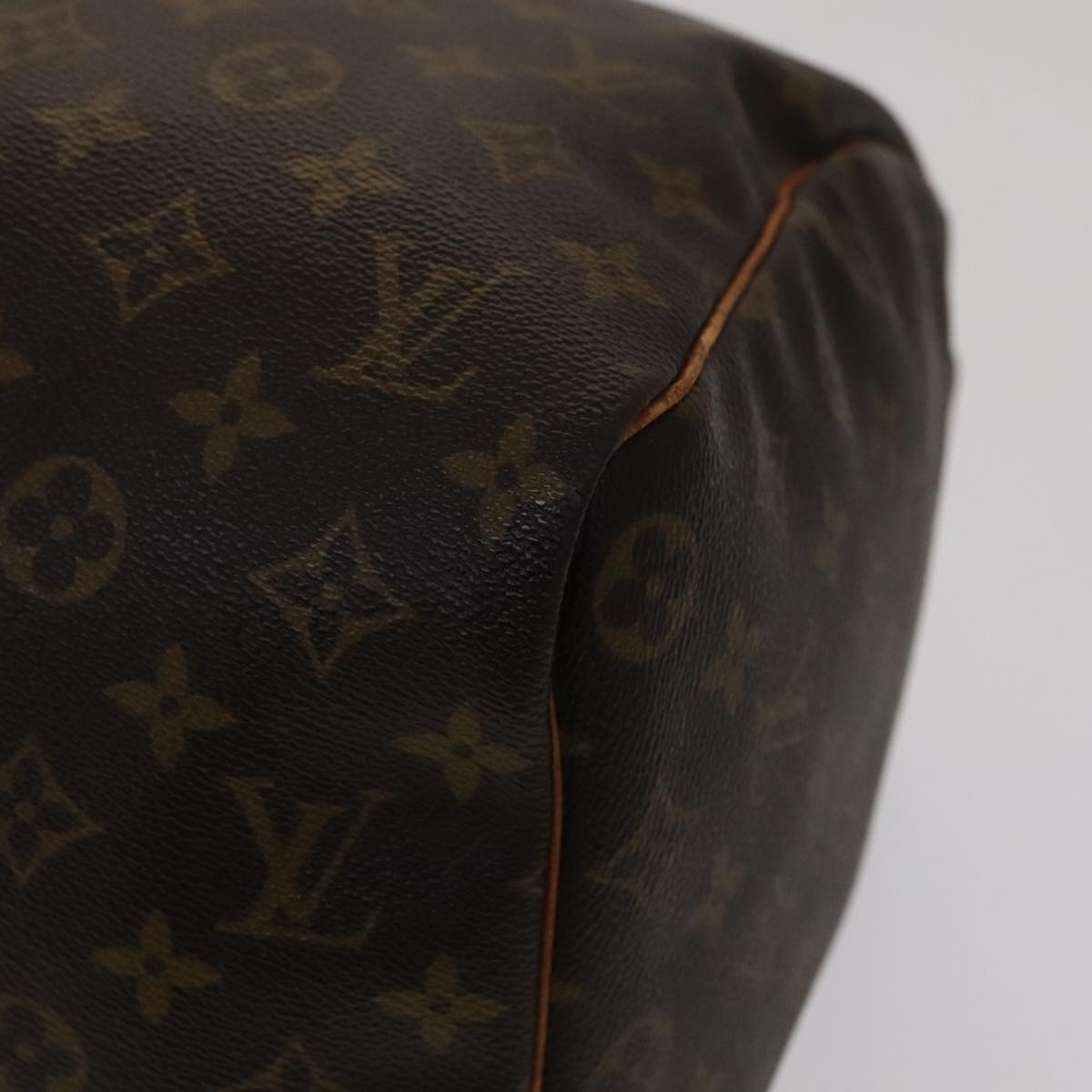 Louis Vuitton Keepall 45 Brown Canvas Travel Bag (Pre-Owned)