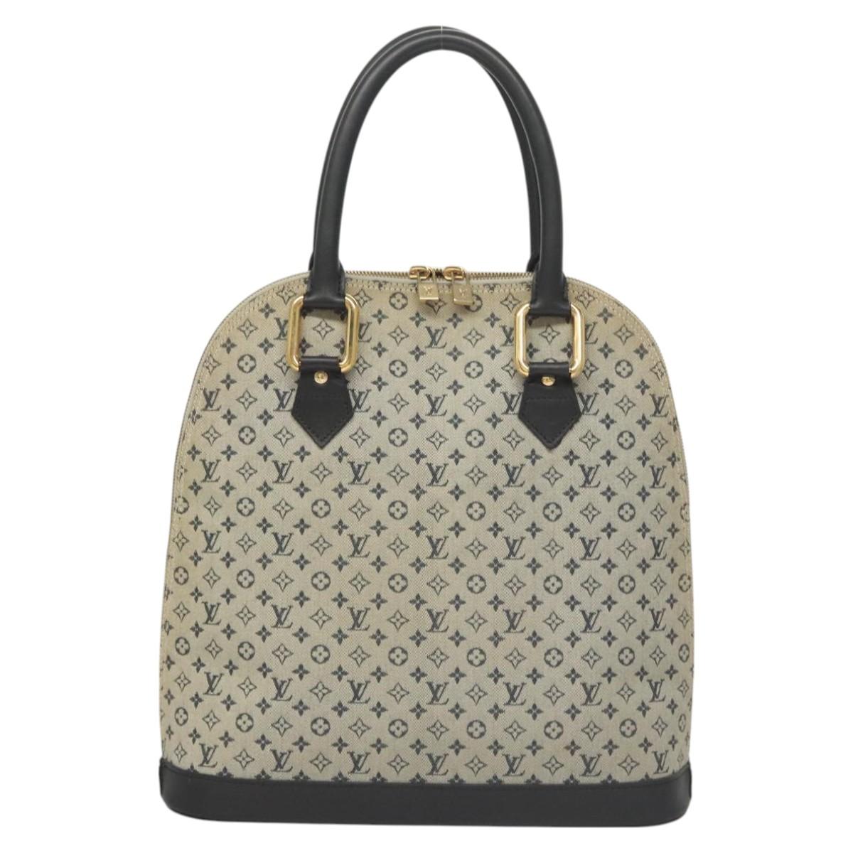 Louis Vuitton Alma Mini Black Canvas Handbag (Pre-Owned)