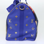 Louis Vuitton Keepall Navy Leather Travel Bag (Pre-Owned)