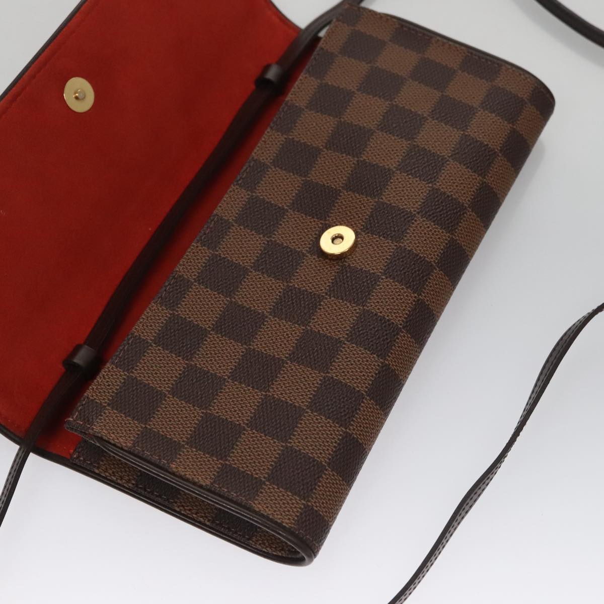 Louis Vuitton Twin Brown Canvas Shoulder Bag (Pre-Owned)